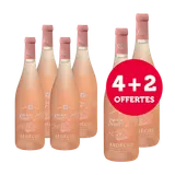 Vin rosé Ardèche IGP Cuvée d'une Nuit 4x75cl+ 2 offertes