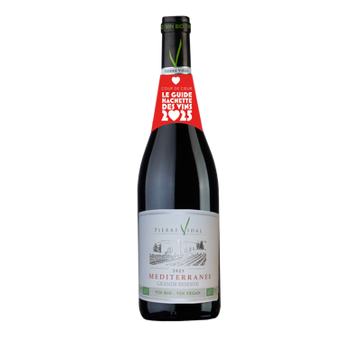 Méditerrannée Grande Réserve IGP rouge Pierre Vidal bio Végan 2023 75cl