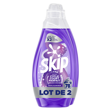 Lessive SKIP MCCP cristal 78 lavages 2X1,482L