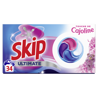Lessive Capsules Touche de CAJOLINE Ultimate SKIP - 34 capsules