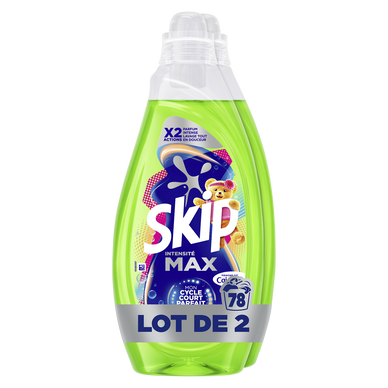 Lessive SKIP fraîcheur 39 lavages 2x1,482L