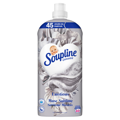 Adoucissant base sensorial Musc SOUPLINE 60 lavages 1,2L