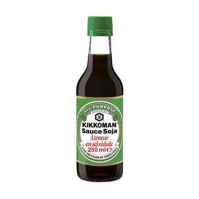 Sauce soja à teneur réduite en sel KIKKOMAN, bouteille de 250ml
