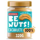 Pâte à tartiner be nuts! 100% cacahuète ANDROS, pot 320g