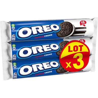 Biscuits fourrés à la vanille OREO - Paquet de 3x157g
