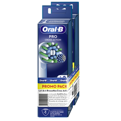 Brossettes ORAL-B crossaction 4+2