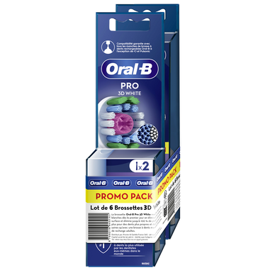 Brossettes ORAL-B 3d white 4+2