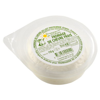 Chèvre frais au lait pasteurisé 12%MG, 115g