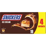 Crème glacé barres caramel cacahuètes SNICKERS x18 821g