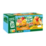 POM'POTES Dessert gourdes 5 fruits jaunes et 5 fruits exotiques sans sucres ajoutés