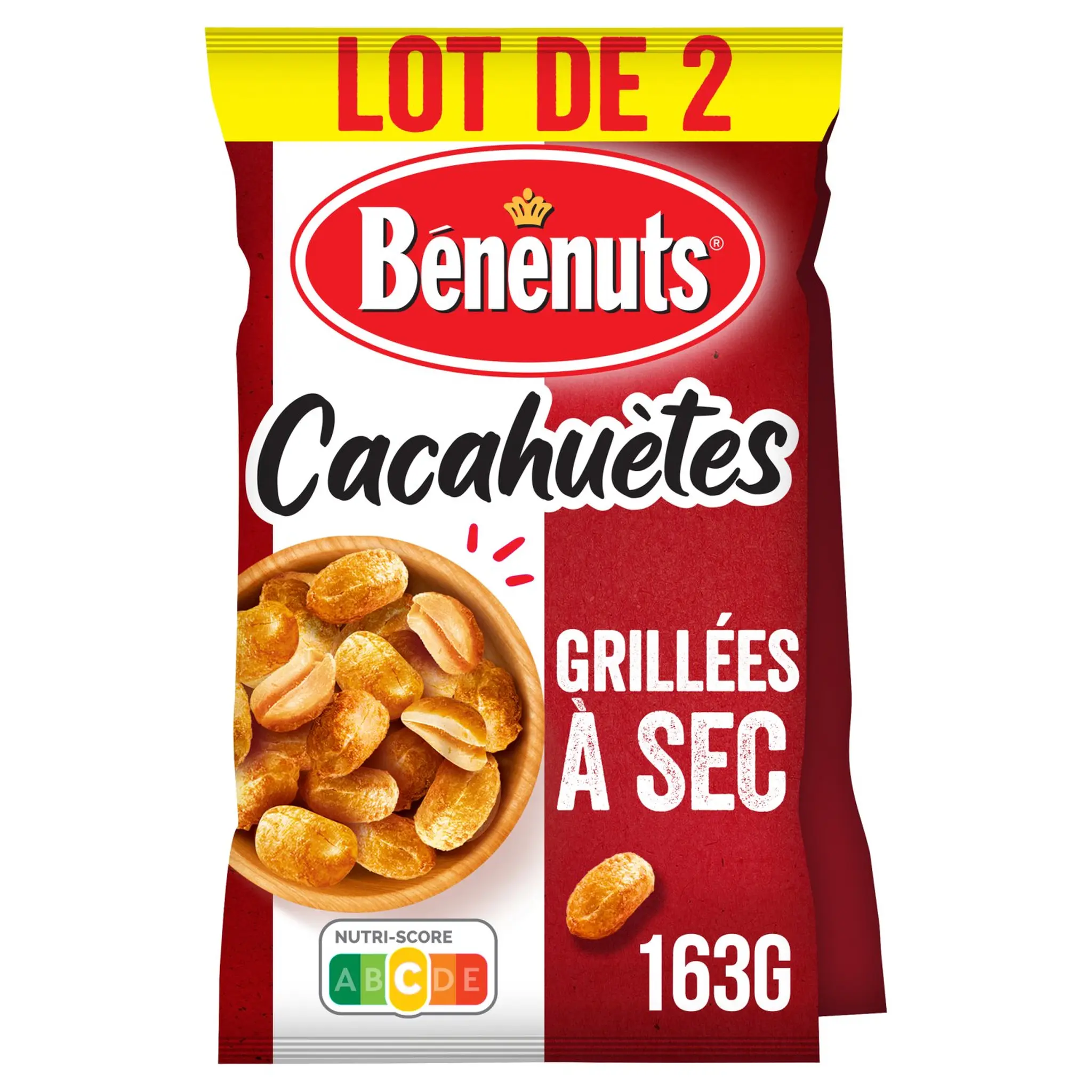 BENENUTS Cacahuètes grillées à sec dorées au four