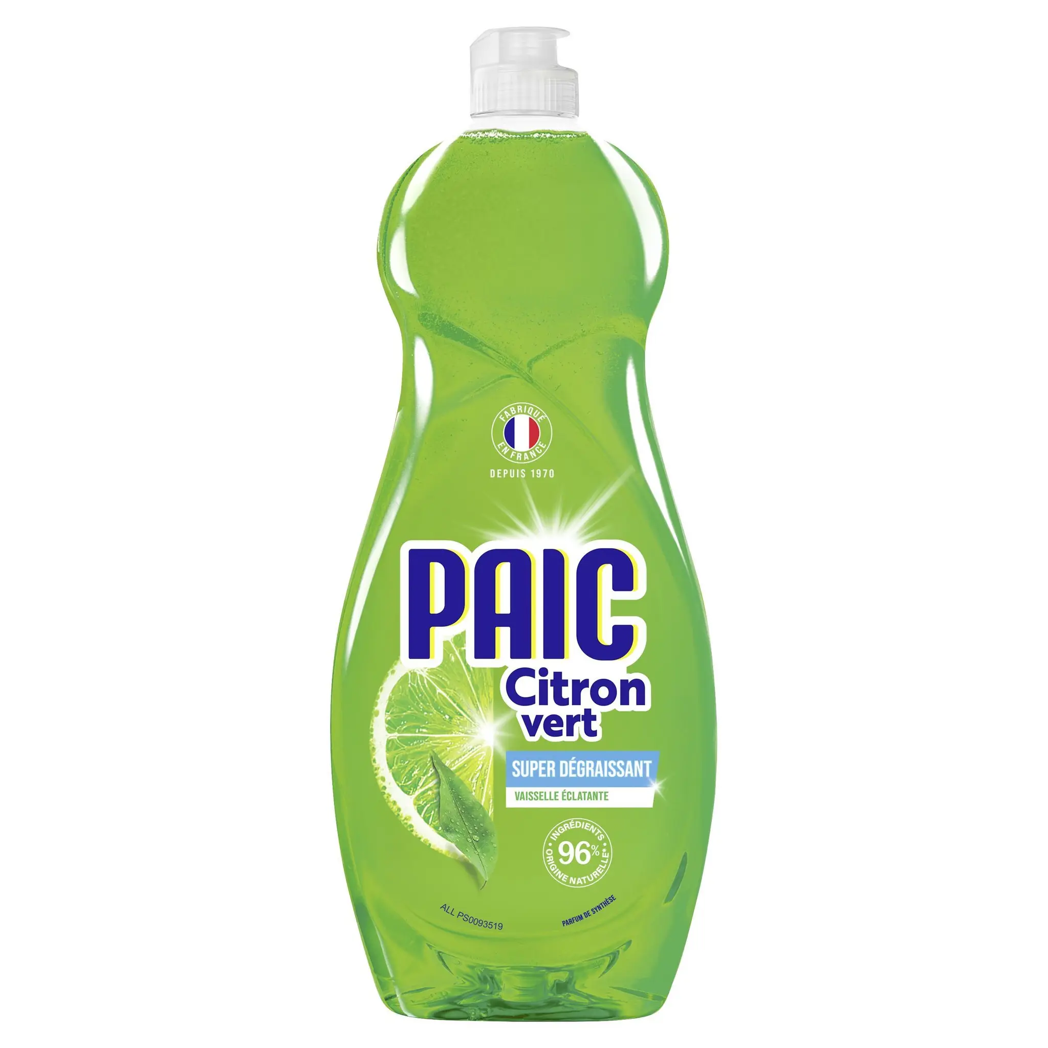 PAIC Liquide vaisselle citron vert