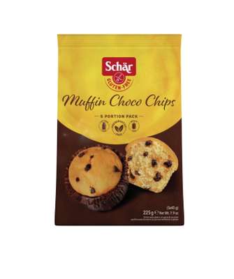 Muffin choco chips sans gluten, Schär (225 g)
