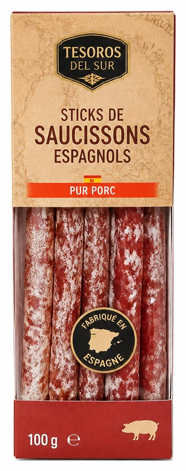 Tesoros del Sur Sticks de Saucissons Espagnols