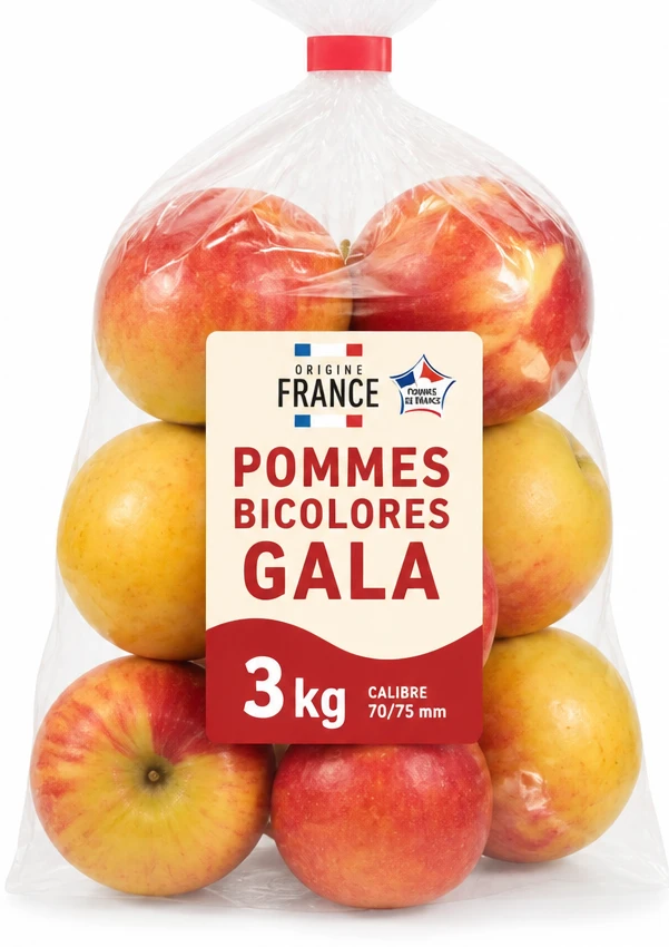 Pommes bicolores Gala