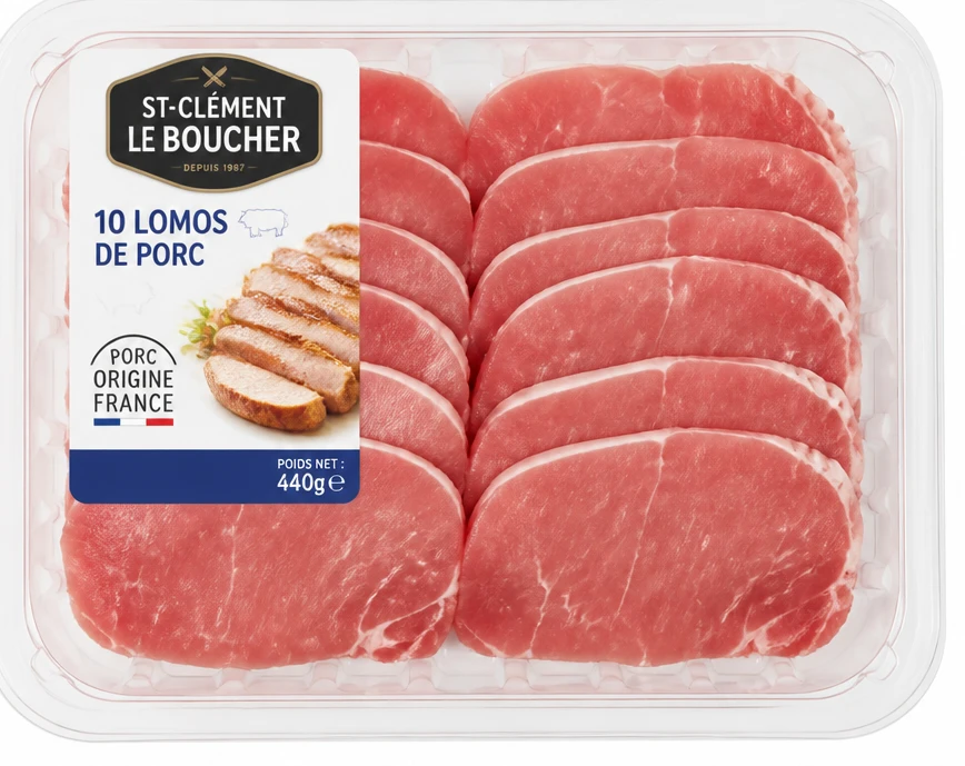 St-Clément le Boucher 10 lomos de porc