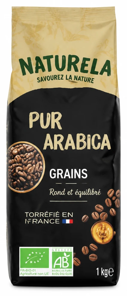 Naturela café en grains pur arabica