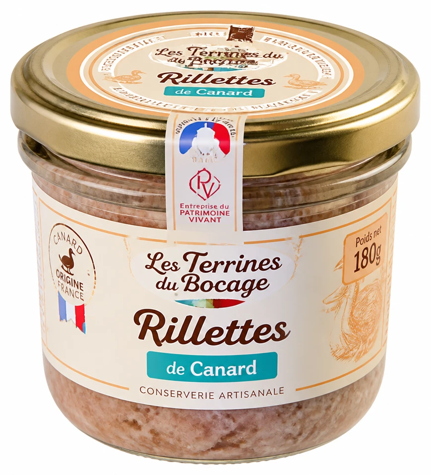 Les Terrines du Bocage Rillettes de Canard