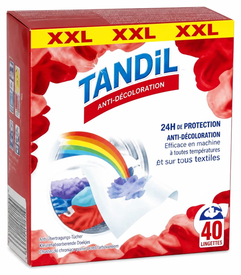 Tandil 40 Lingettes Anti-Décoloration