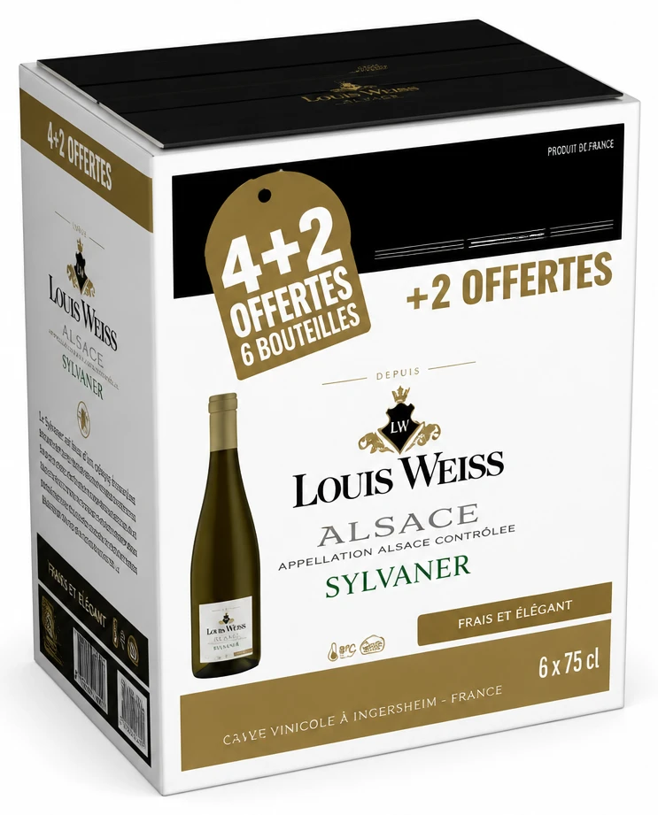 Louis Weiss Sylvaner AOP carton 6 bouteilles