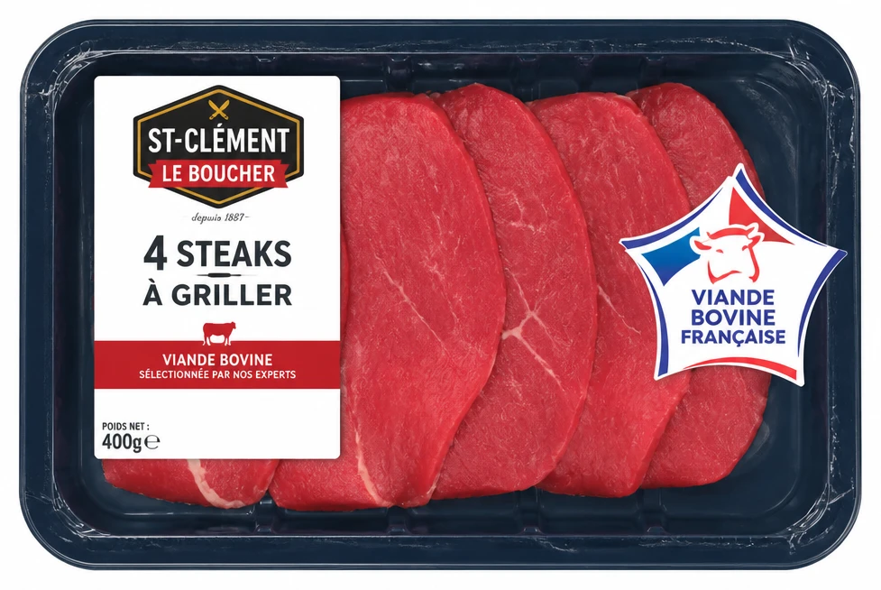 St-Clement Le Boucher 4 Steaks a griller