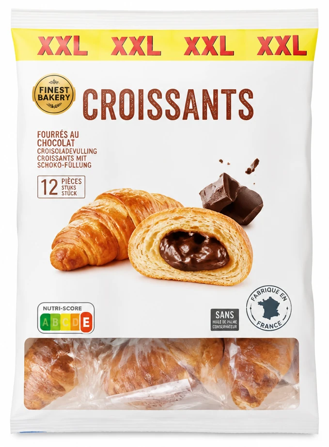 Croissants fourrés au chocolat Finest Bakery