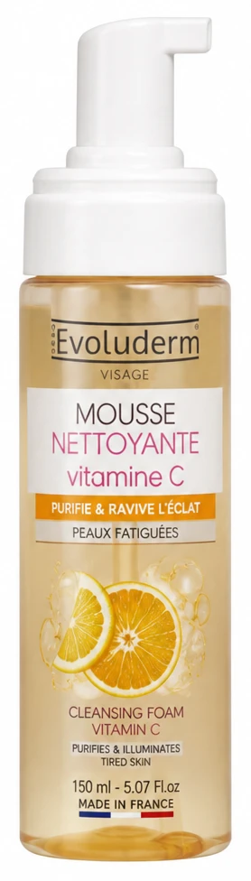 Evoluderm Mousse Nettoyante Visage Vitamine C