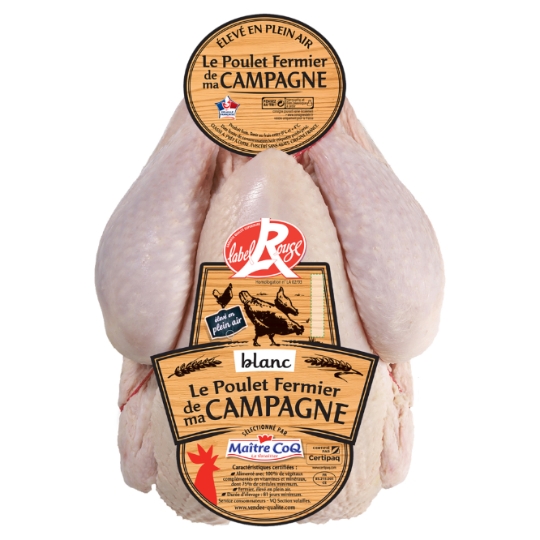 Poulet Entier Blanc Fermier Label Rouge MAITRE COQ