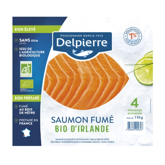 Saumon Fumé d'Irlande Bio DELPIERRE