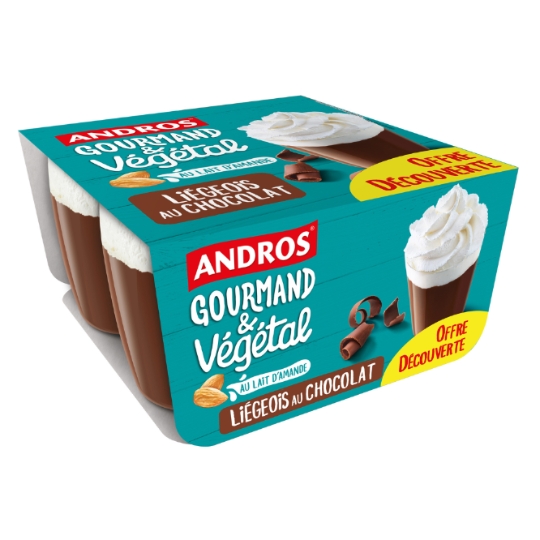 Liégeois au Chocolat Gourmand & Végétal ANDROS GOURMAND ET VEGETAL