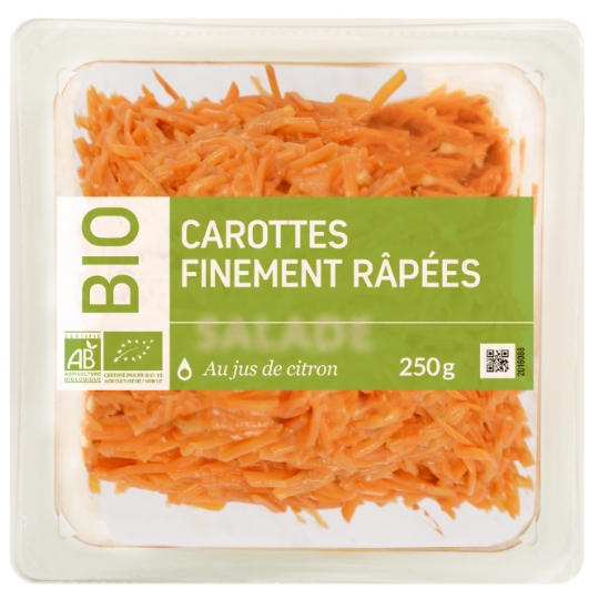 Carottes Finement Râpées au Jus de Citron Bio MIX BUFFET