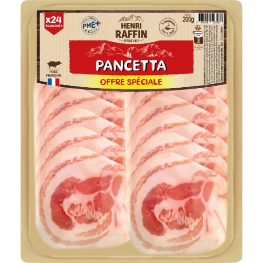 Pancetta en Tranches HENRI RAFFIN