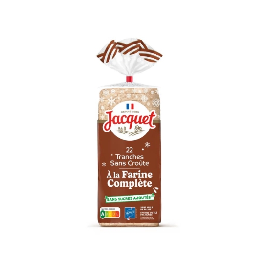 Pain de mie sans croûte à la farine complète JACQUET
