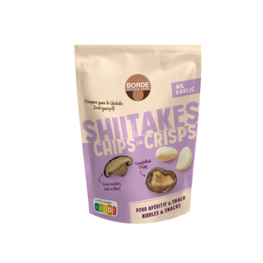 Chips Shitakes-Crips Ail pour Apéritif & Snack BORDE