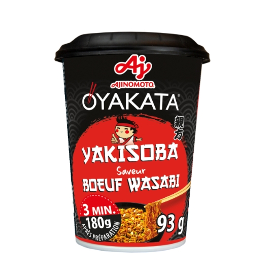 Nouilles Instantanées Yakisoba Saveur Bœuf Wasabi OYAKATA