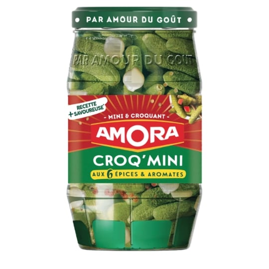 Cornichons aux 6 Épices et Aromates AMORA
