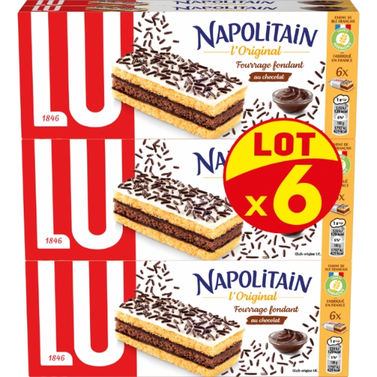 Gâteaux au chocolat L'Original Napolitain LU