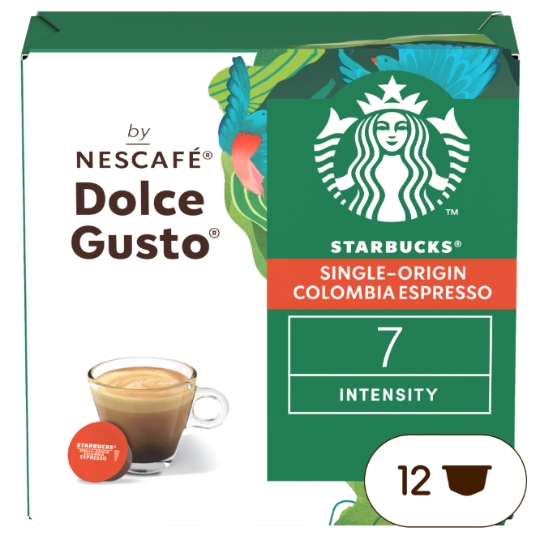 Café Capsules Espresso Intensité 7 Colombia Compatible Dolce Gusto STARBUCKS