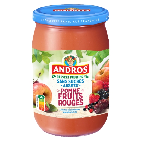 Compote Pomme Fruits Rouges ANDROS