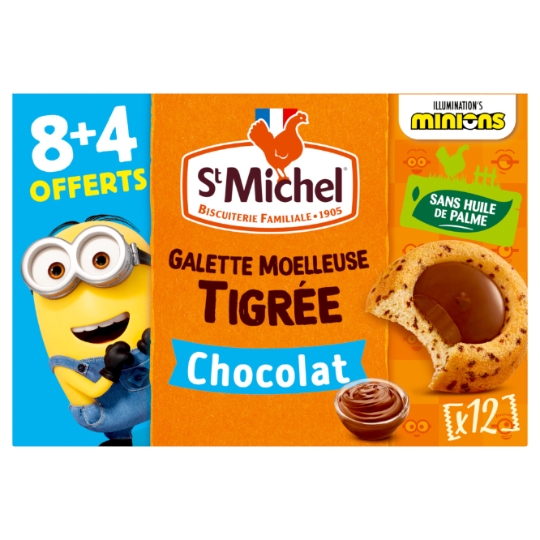 Galette Moelleuse Tigrée Chocolat ST MICHEL