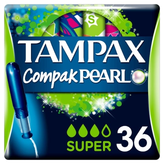 Tampons avec Applicateur Super Compak Pearl TAMPAX