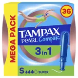 Tampons avec Applicateur Super Compak Pearl TAMPAX
