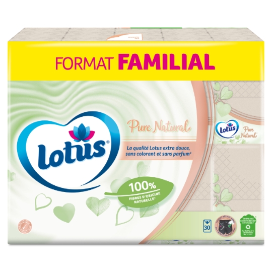 Mouchoirs Doux Natural Biodegradables LOTUS