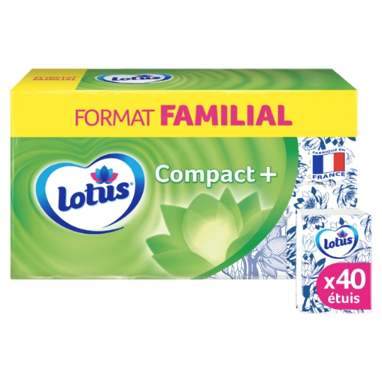Mouchoirs Compact Plus Doux Et Resistant LOTUS