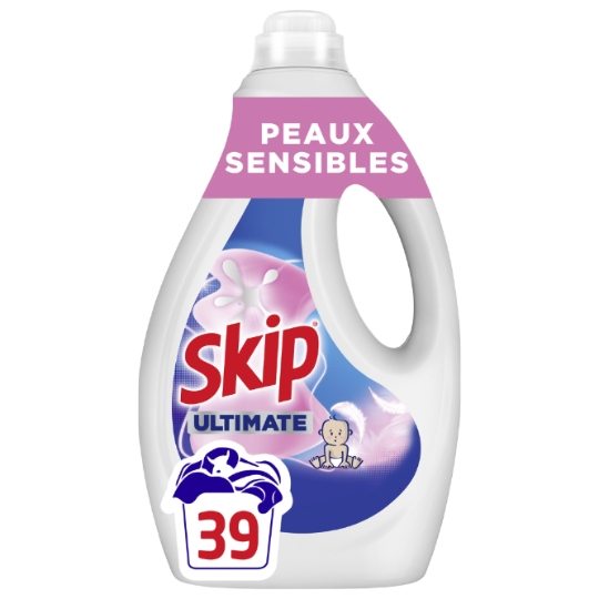 Lessive Liquide Ultimate Peaux Sensibles 39 Lavages SKIP
