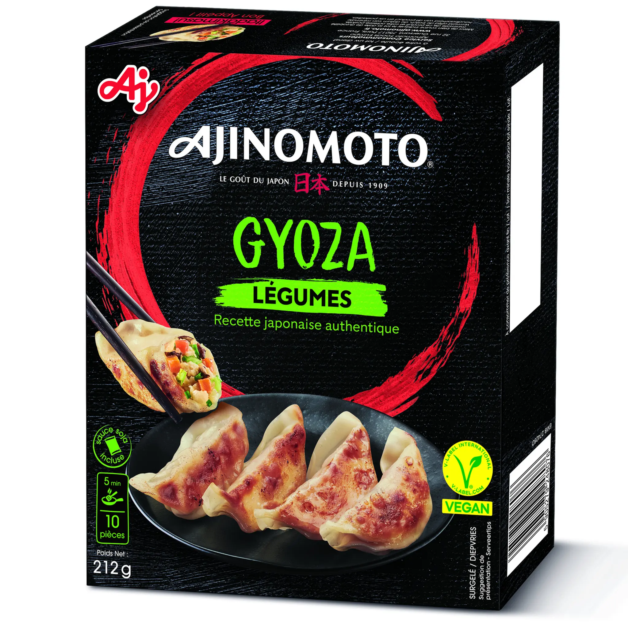 AJINOMOTO Gyoza Raviolis à poêler légumes sauce soja incluse