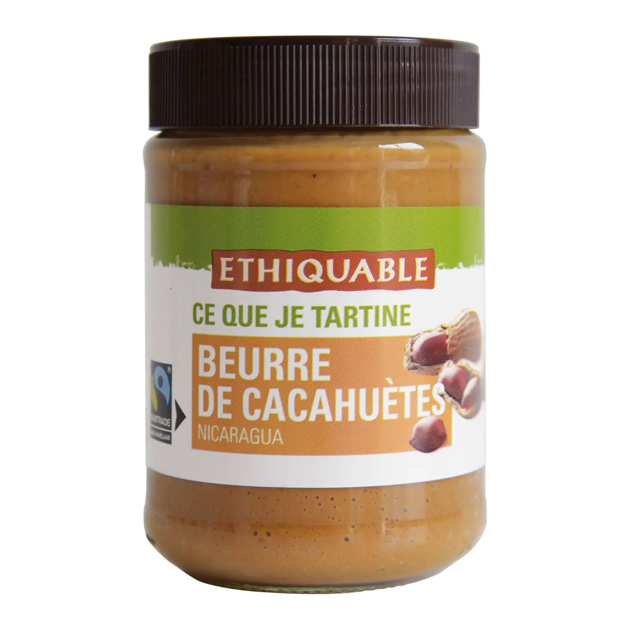 ETHIQUABLE Beurre de cacahuètes du Nicaragua sans huile de palme
