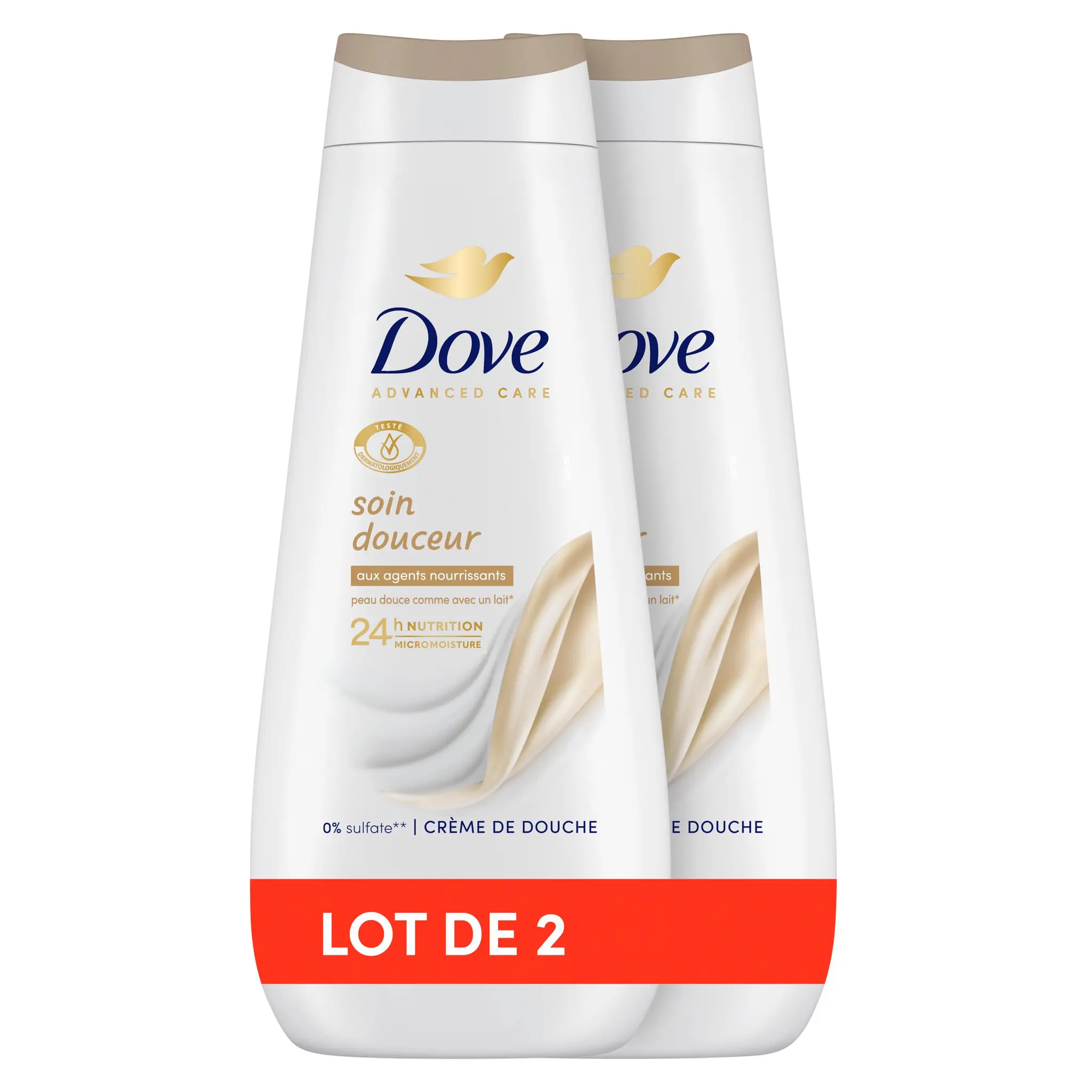 DOVE Crème de douche soin douceur aux agents nourrissants 24H nutrition