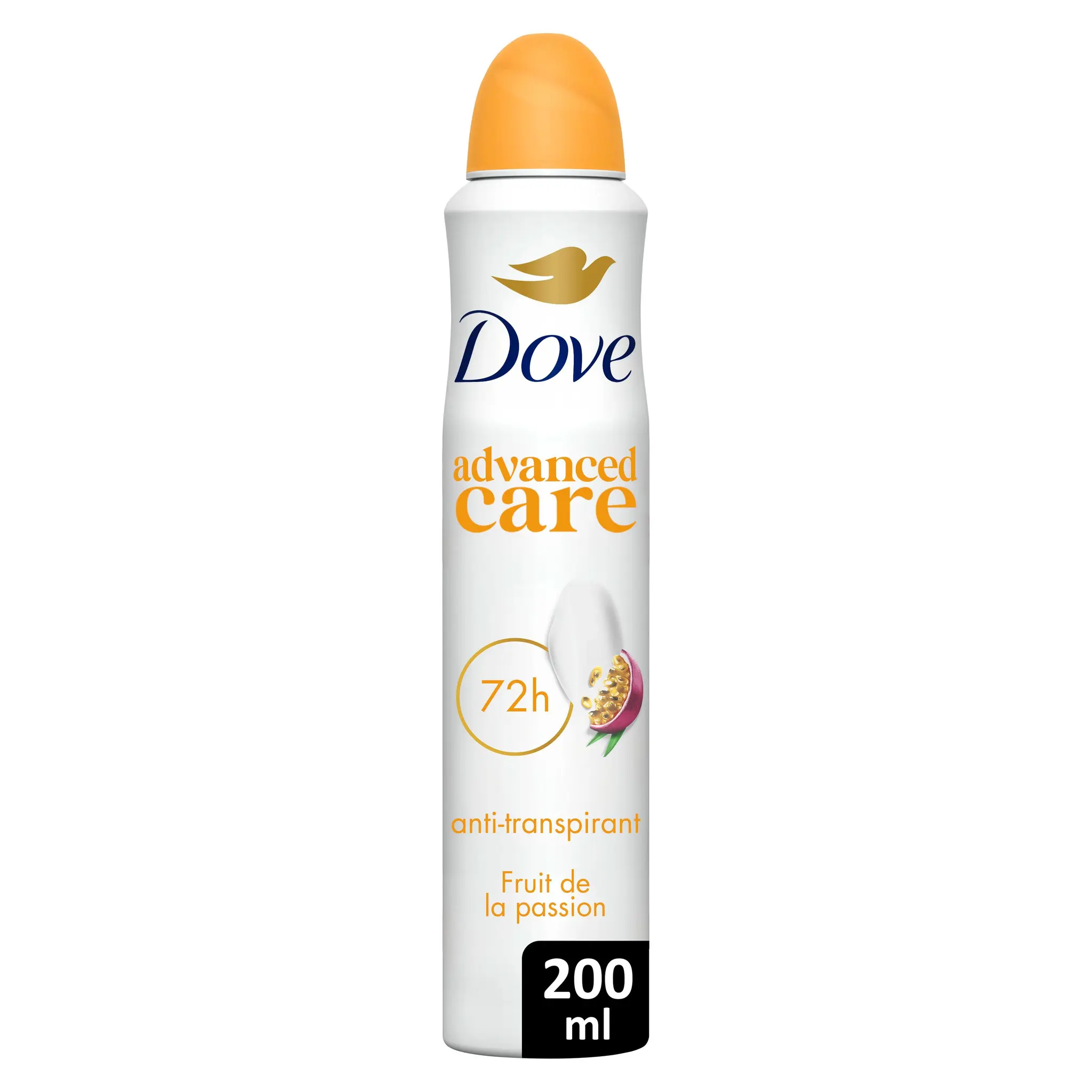 DOVE Advance care Déodorant apaise et aide à réparer parfum fruit de la passion et citronnelle