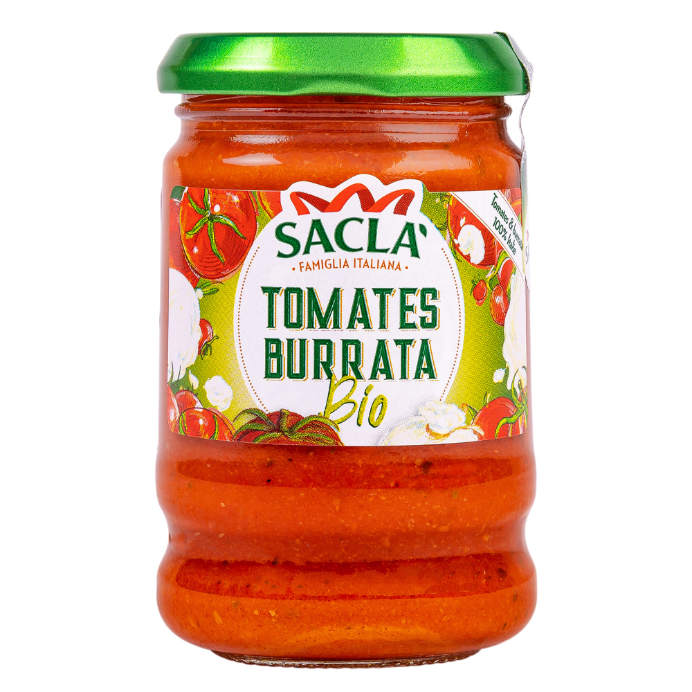Sauce tomates et burrata bio